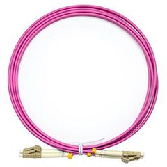Cabeus FOP-50-OM4-LC-LC-2m Шнур оптический duplex LC-LC 50/125 mm OM4 2м LSZH, фото 