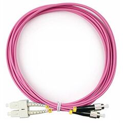 Cabeus FOP-50-OM4-SC-FC-3m Шнур оптический duplex SC-FC 50/125 mm OM4 3м LSZH, фото 