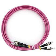Cabeus FOP-50-OM4-FC-ST-3m Шнур оптический duplex FC-ST 50/125 mm OM4 3м LSZH, фото 