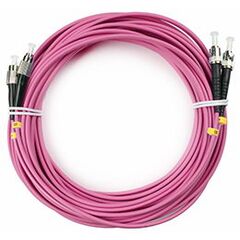 Cabeus FOP-50-OM4-FC-ST-25m Шнур оптический duplex FC-ST 50/125 mm OM4 25м LSZH, фото 