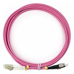 Cabeus FOP-50-OM4-LC-FC-3m Шнур оптический duplex LC-FC 50/125 mm OM4 3м LSZH, фото 