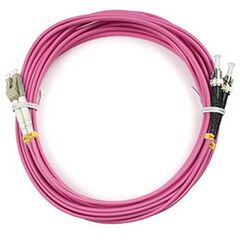 Cabeus FOP-50-OM4-LC-ST-7m Шнур оптический duplex LC-ST 50/125 mm OM4 7м LSZH, фото 