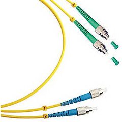 Cabeus FOP(d)-9-FC/APC-FC/UPC-1m Шнур оптический duplex FC/APC-FC/UPC 9/125 sm 1м LSZH, фото 