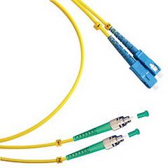 Cabeus FOP(d)-9-FC/APC-SC/UPC-2m Шнур оптический duplex FC/APC-SC/UPC 9/125 sm 2м LSZH, фото 