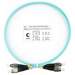 Cabeus FOP-50-FC-FC-1,5m Шнур оптический duplex FC-FC 50/125 mm OM3 1,5м LSZH, фото 