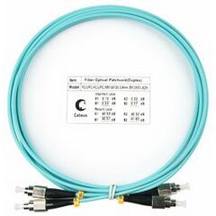 Cabeus FOP-50-FC-FC-2m Шнур оптический duplex FC-FC 50/125 mm OM3 2м LSZH, фото 