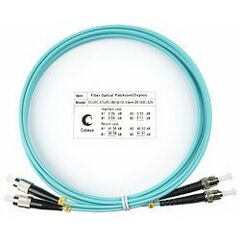 Cabeus FOP-50-FC-ST-2m Шнур оптический duplex FC-ST 50/125 mm OM3 2м LSZH, фото 