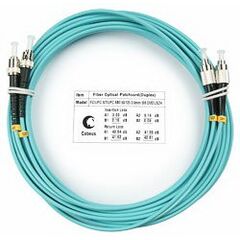 Cabeus FOP-50-FC-ST-7m Шнур оптический duplex FC-ST 50/125 mm OM3 7м LSZH, фото 