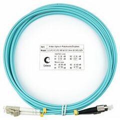 Cabeus FOP-50-LC-FC-3m Шнур оптический duplex LC-FC 50/125 mm OM3 3м LSZH, фото 