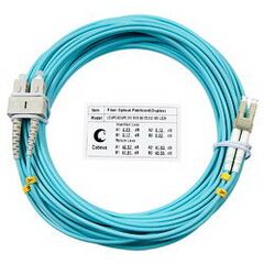 Cabeus FOP-50-LC-SC-25m Шнур оптический duplex LC-SC 50/125 mm OM3 25м LSZH, фото 