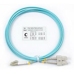 Cabeus FOP-50-LC-SC-2m Шнур оптический duplex LC-SC 50/125 mm OM3 2м LSZH, фото 