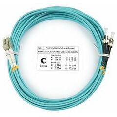 Cabeus FOP-50-LC-ST-10m Шнур оптический duplex LC-ST 50/125 mm OM3 10м LSZH, фото 