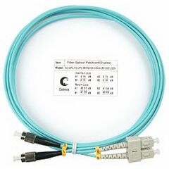 Cabeus FOP-50-SC-FC-2m Шнур оптический duplex SC-FC 50/125 mm OM3 2м LSZH, фото 