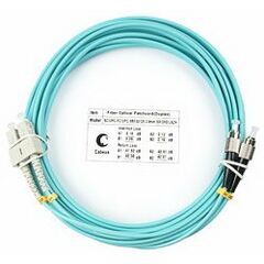 Cabeus FOP-50-SC-FC-15m Шнур оптический duplex SC-FC 50/125 mm OM3 15м LSZH, фото 