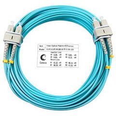 Cabeus FOP-50-SC-SC-20m Шнур оптический duplex SC-SC 50/125 mm OM3 20м LSZH, фото 
