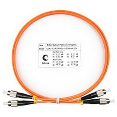 Cabeus FOP-62-FC-FC-10m Шнур оптический duplex FC-FC 62,5/125 mm 10м LSZH, фото 