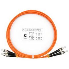 Cabeus FOP-62-FC-ST-2m Шнур оптический duplex FC-ST 62,5/125 mm 2м LSZH, фото 