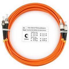 Cabeus FOP-62-FC-ST-7m Шнур оптический duplex FC-ST 62,5/125 mm 7м LSZH, фото 