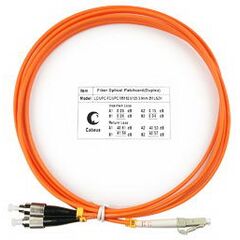 Cabeus FOP-62-LC-FC-2m Шнур оптический duplex LC-FC 62,5/125 mm 2м LSZH, фото 