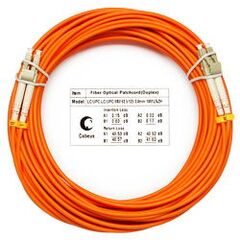 Cabeus FOP-62-LC-LC-25m Шнур оптический duplex LC-LC 62,5/125 mm 25м LSZH, фото 
