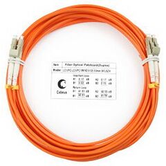 Cabeus FOP-62-LC-LC-7m Шнур оптический duplex LC-LC 62,5/125 mm 7м LSZH, фото 