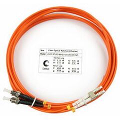 Cabeus FOP-62-LC-ST-3m Шнур оптический duplex LC-ST 62,5/125 mm 3м LSZH, фото 