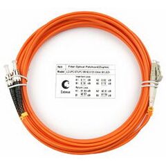 Cabeus FOP-62-LC-ST-7m Шнур оптический duplex LC-ST 62,5/125 mm 7м LSZH, фото 