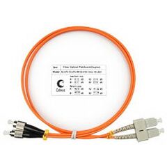 Cabeus FOP-62-SC-FC-1m Шнур оптический duplex SC-FC 62,5/125 mm 1м LSZH, фото 