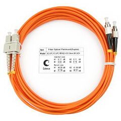 Cabeus FOP-62-SC-FC-15m Шнур оптический duplex SC-FC 62,5/125 mm 15м LSZH, фото 