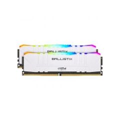 Комплект памяти Crucial Ballistix RGB White 32GB DIMM DDR4 3000MHz (2х16GB), BL2K16G30C15U4WL, фото 