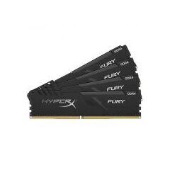 Комплект памяти Kingston HyperX FURY Black 64GB DIMM DDR4 2666MHz (4х16GB), HX426C16FB3K4/64, фото 
