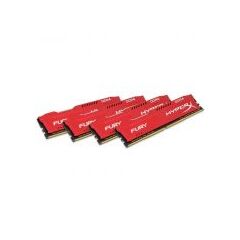 Комплект памяти Kingston HyperX FURY Red 64GB DIMM DDR4 2400MHz (4х16GB), HX424C15FRK4/64, фото 