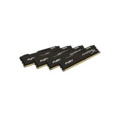 Комплект памяти Kingston HyperX FURY Black 64GB DIMM DDR4 2400MHz (4х16GB), HX424C15FBK4/64, фото 