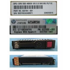 SSD диск HPE 822555-B21 400GB 2.5in SAS-12G SC Mixed Use G8, фото 