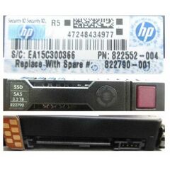SSD диск HPE 822790-001 3.2TB 2.5in SAS-12G SC Mixed Use G8, фото 