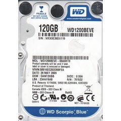 Жесткий диск WESTERN DIGITAL Wd1200beve Scorpio Blue 120GB EIDE, фото 