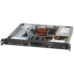 Корпус Supermicro SuperChassis 512F-350B Rack 350Вт Чёрный 1U, CSE-512F-350B, фото 