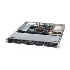 Корпус Supermicro SuperChassis 813MTQ-350CB Rack 350Вт Чёрный 1U, CSE-813MTQ-350CB, фото 