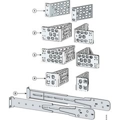 CISCO C3850-4PT-KIT Four-point Rack Mounting Kit, фото 