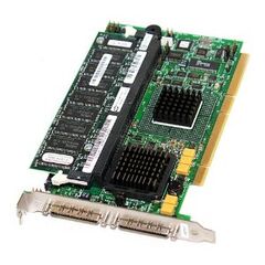 Контроллер DELL 1U294 Perc4 Dual Channel Pci-x Ultra320 SCSI Raid Card With Standard Bracket, фото 