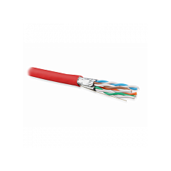 Кабель витая пара Hyperline UFTP4-C6A-S23-IN-PVC-RD-500, фото 