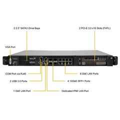 Серверная платформа Supermicro SYS-1019D-4C-RAN13TP+, фото 