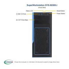 Серверная платформа Supermicro SYS-5038K-I, фото 