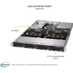 Серверная платформа Supermicro SYS-6019U-TN4RT, фото 