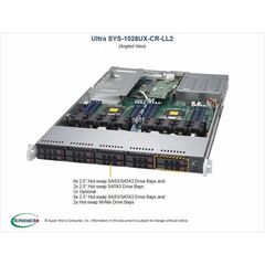 Серверная платформа Supermicro SYS-1028UX-CR-LL2, фото 