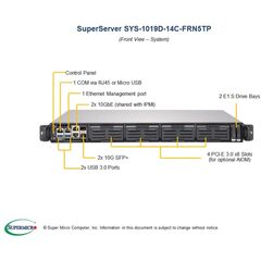 Серверная платформа Supermicro SYS-1019D-14C-FRN5TP, фото 