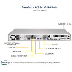 Серверная платформа Supermicro SYS-5019S-M-G1585L, фото 