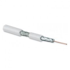 Кабель коаксиальный Hyperline COAX-SAT703N-WH-100, фото 