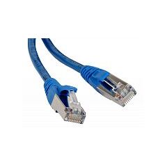 Патч-корд Hyperline PC-LPM-STP-RJ45-RJ45-C6-1M-LSZH-BL, фото 