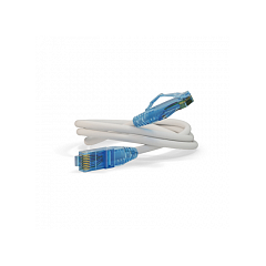 Патч-корд Hyperline PC-LPM-UTP-RJ45-RJ45-C6-1M-LSZH-WH, фото 